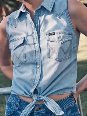 Wrangler Western Tie-front shirt XL